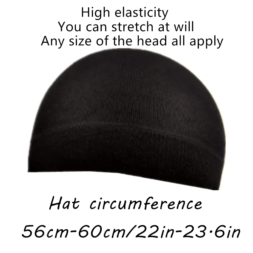 1pc Men\'s Compressing Wave Sleeping Cap, Sleep Hats, Stocking Wave Caps For 360 Waves, Good Compression For Men，, Large Caps