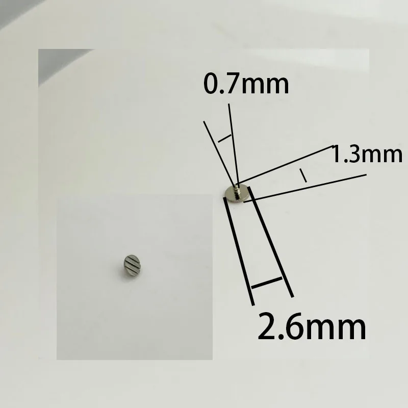 258Watch accessories 0.7 thread movement counter-thread screws made of stainless steel and common to many major brands