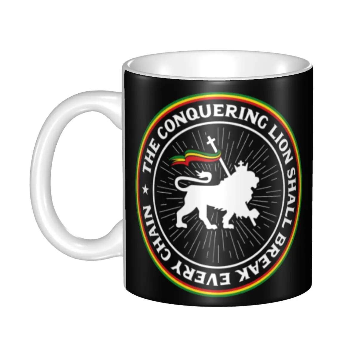 Custom One Love Reggae Jamaica Flag Mug DIY Ceramic Milk Tea Coffee Cup