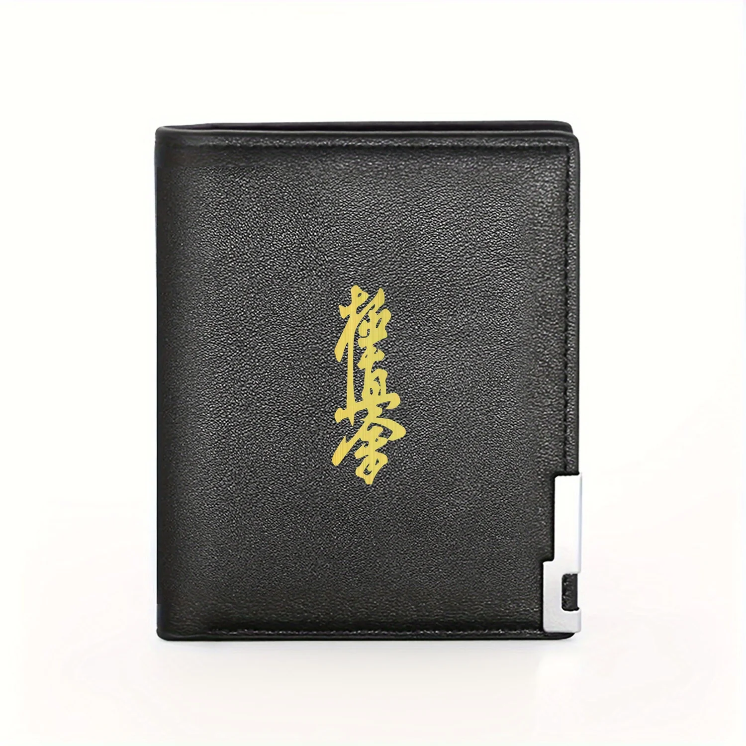 Elegant Bamboo Texture Chinese Character Wallet Design Business Mens Casual Simple Practical Quality Stylish Printing Graphic Cr