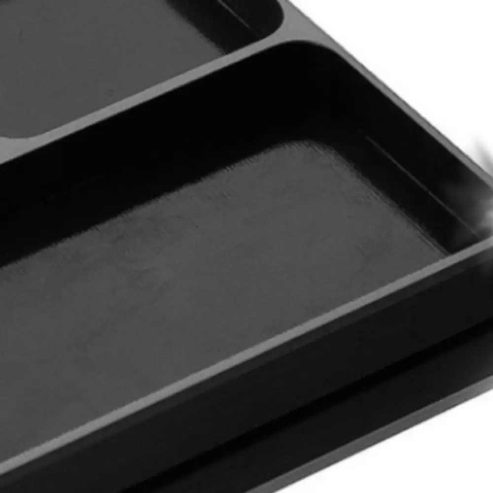 Durable Aluminum Alloy Magnetic Screw Tray 3-Compartment With Magnetic Pad Parts Holder Tray Magnet Parts Tray For RC Car