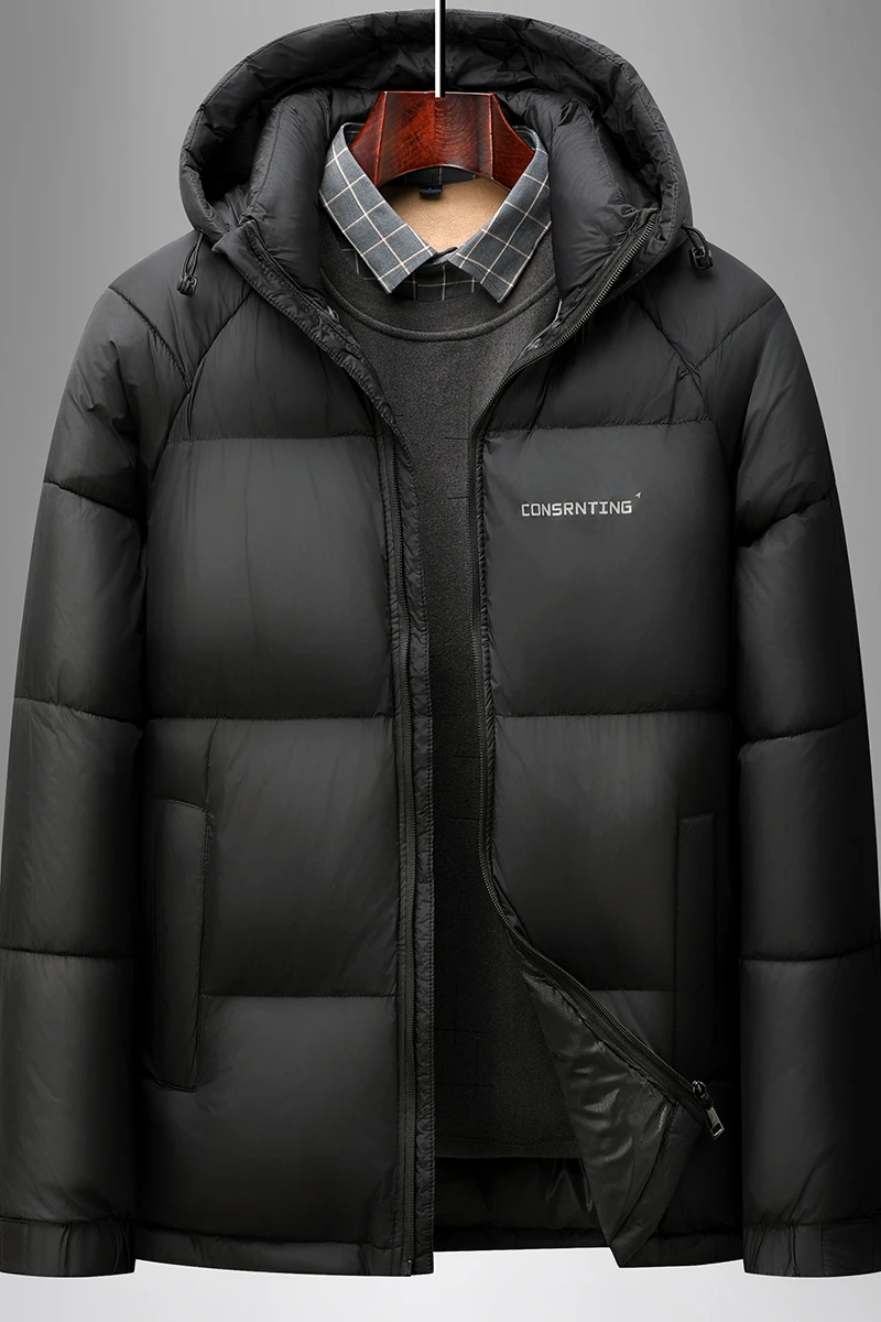 Winter New parka Fashion Thick Warm Cotton Jacket Men's Casual Loose Sports Plus Large Hooded coat
