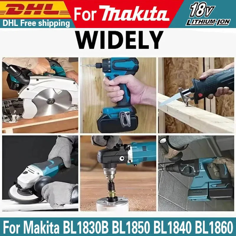 

Оригинальный аккумулятор для Makita 5Ah/6Ah/9Ah для Makita 18 В BL1830B BL1850B BL1850 BL1840 BL1860 BL1815, сменный литиевый аккумулятор