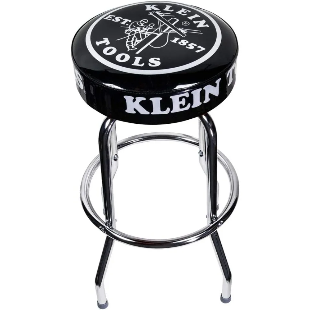 14～30インチの黒い回転式カウンターハイトスツール、快適な座面付き