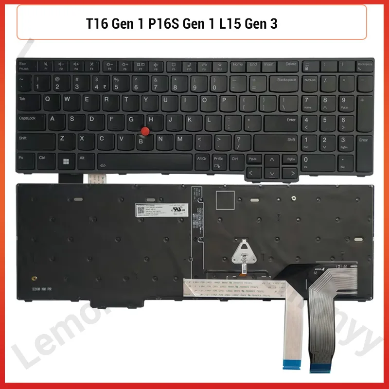 

NEW US/UK laptop Keyboard For Lenovo Thinkpad T16 Gen 1 P16S Gen 1 L15 Gen 3 PK132D63B09 SN21D993493 PK132D62D00 PK132D63B11