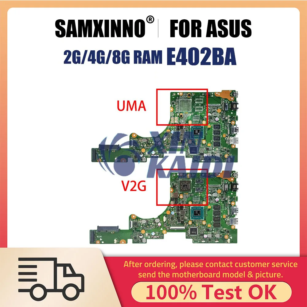 

E402BA Mainboard E402BP L402BA X402BP F402BA L402BP F402BP Laptop Motherboard E2-9000 A6-9200 A9-9420 CPU 2G 4G 8G-RAM