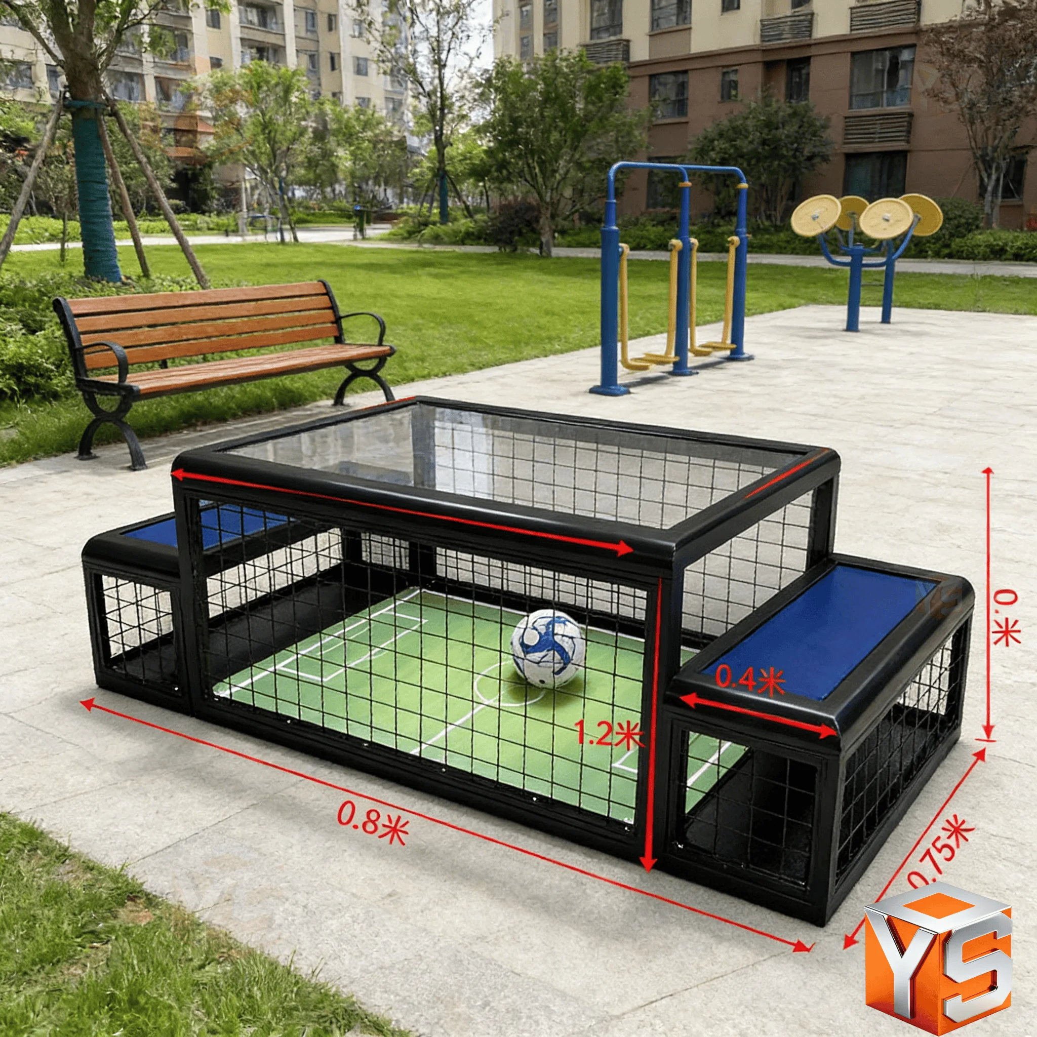 ZDYS Children's Two-Person Metal Under-the-Table Football Game Machine With English Support For Shopping Malls And EU Plug