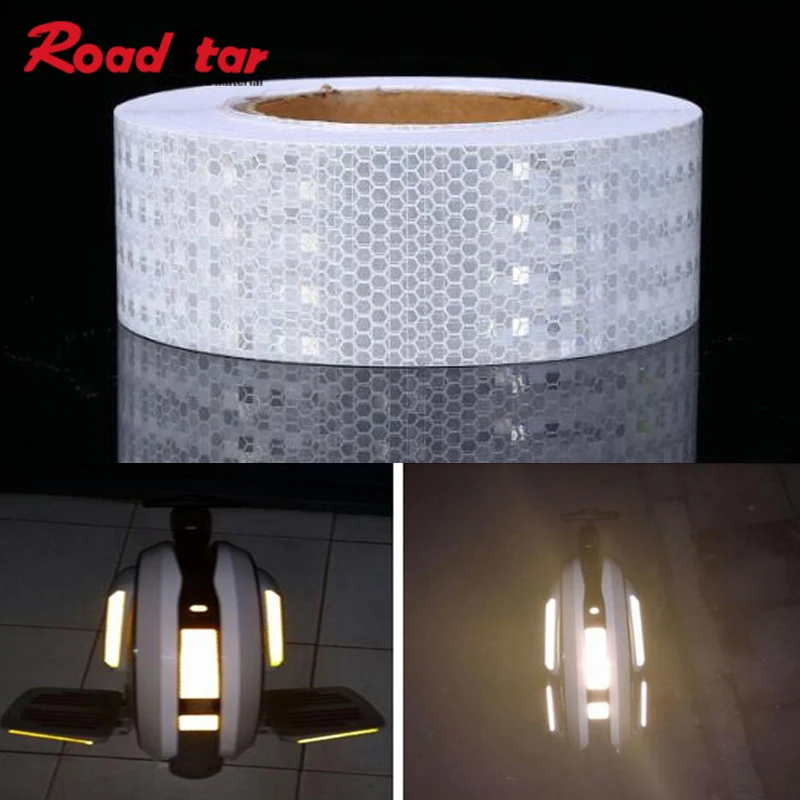 

Roadstar Conspicuity Reflective Tape 50mmX50m Colorful Solid Safety Warning Mark Reflective Film Sticker for Car Sticker