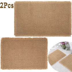 2Pcs Bathroom Mat Double Layer Bath Absorbent Waffle Shower Rugs Non-Slip Rubber Backed Floor Mats for Bedroom kitchen Carpet