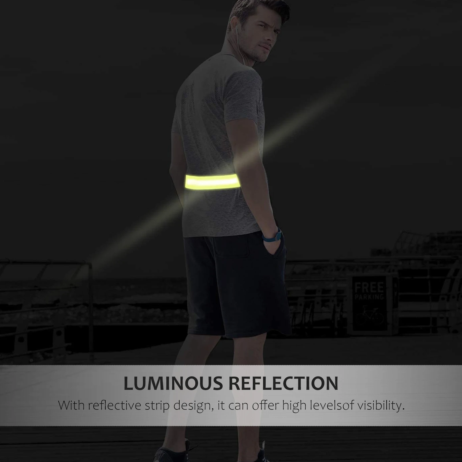 

Reflective Belt Wristband Tool Night Bands Accessory Elastic Gear Fittings Fitness