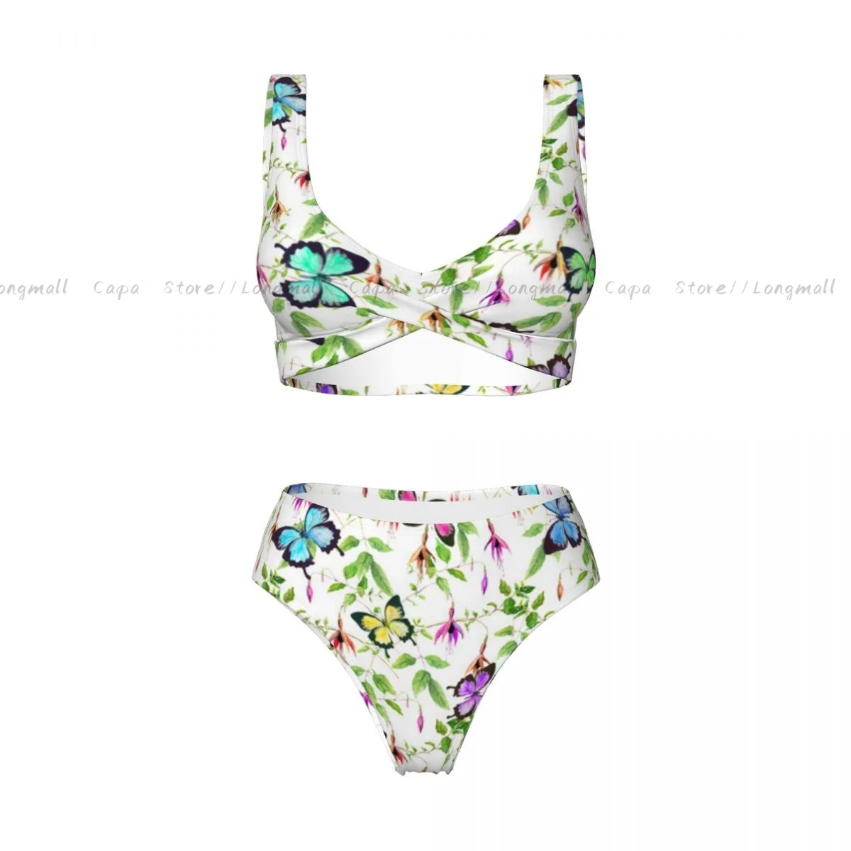 Sexy Bikini Frauen Bademode Exotische Blumen Im Regenwald Floral Weiblichen Badeanzug Schwimmen Badeanzug Sommer Beachwear