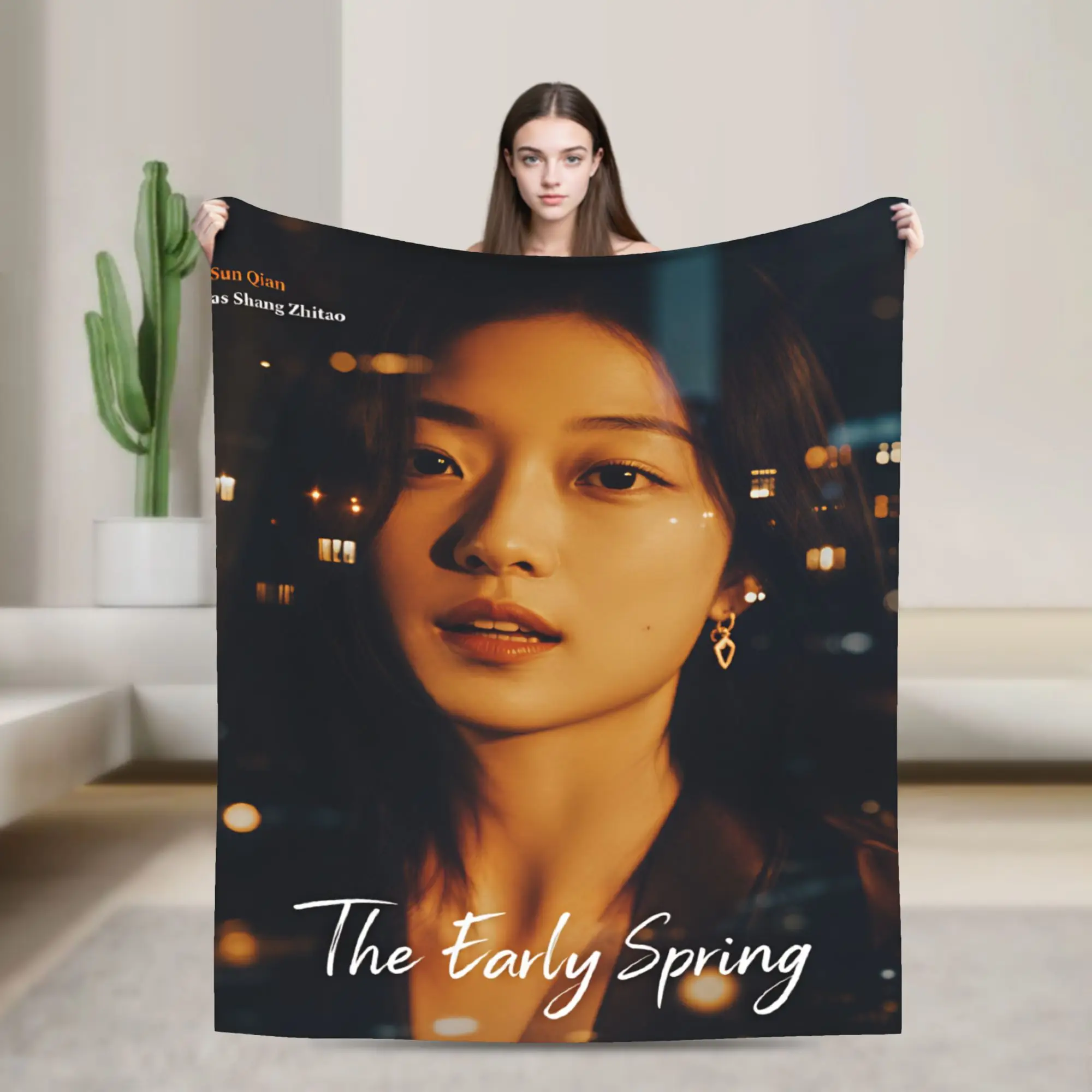 The Early Spring Blanket C Drama Soft Warm Novelty Plush Throw Blanket For Boy Girl Bedroom Flannel Bedspread Bed Cover