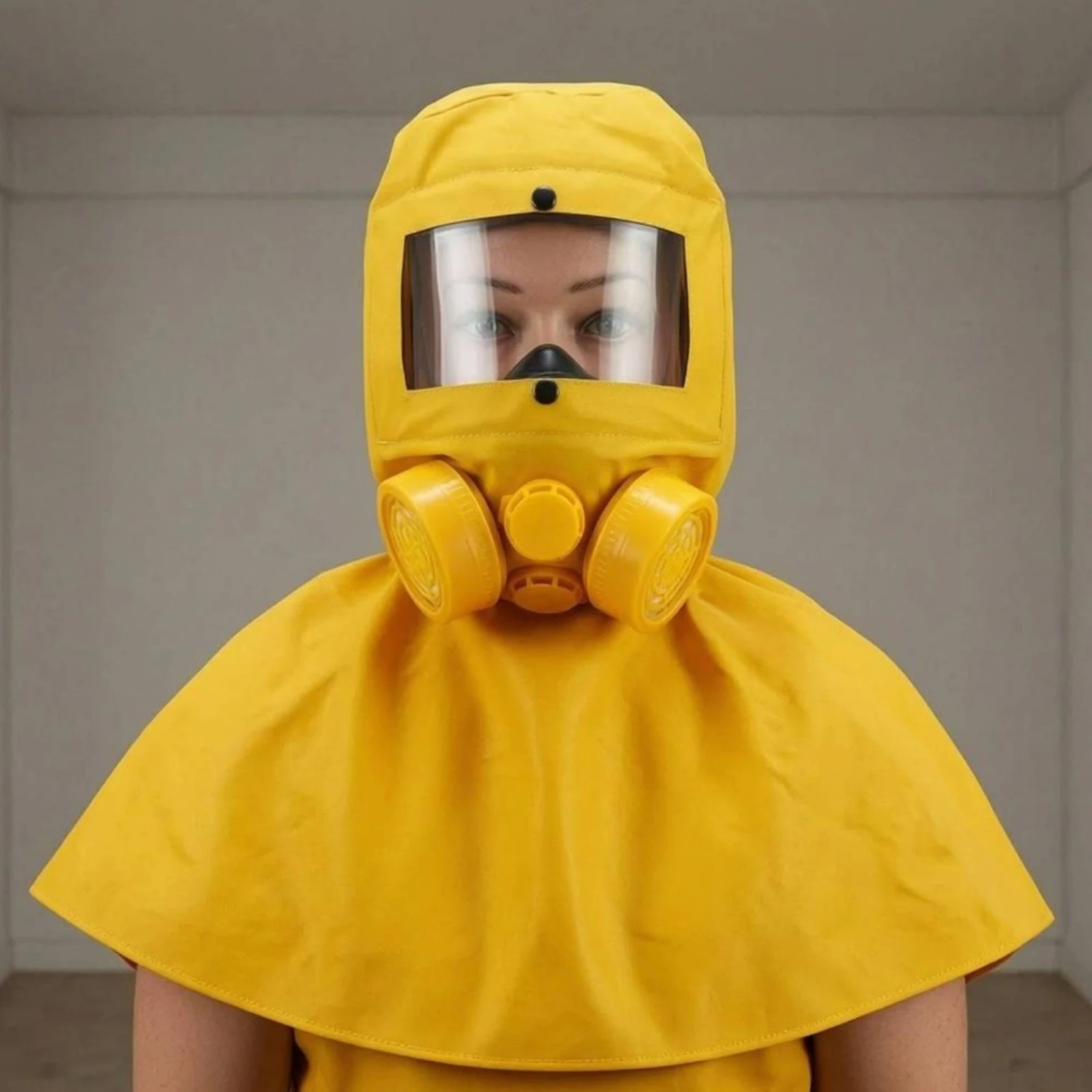 Full Face Gas Mask Anti-Fog Full Face Safeguarding Mask Head Mounted Respirator Breathing Protection Safety Gear Clear Vision