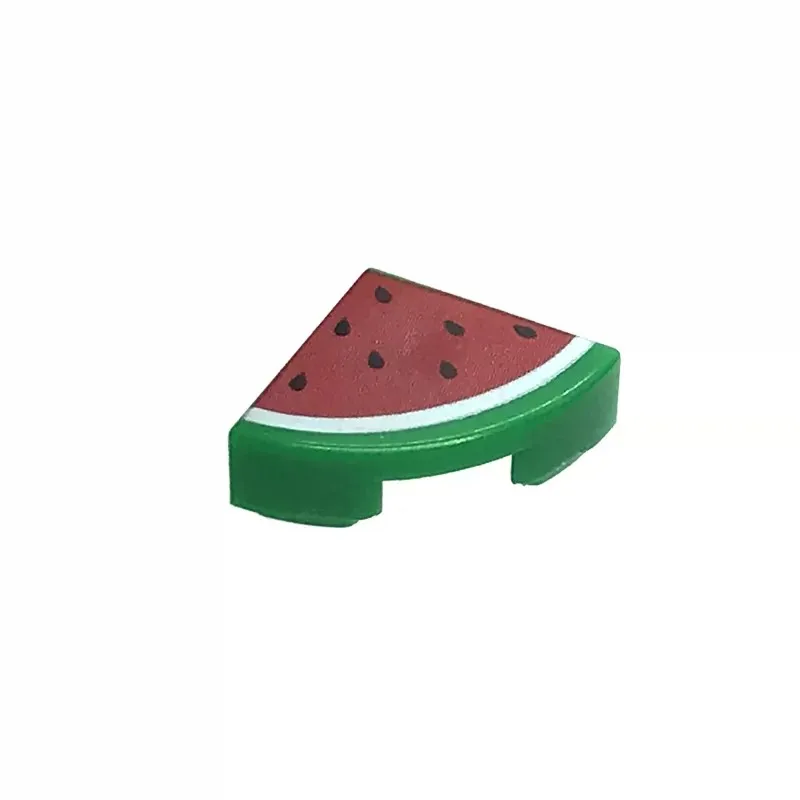 10PCS MOC Bouwblok Fruit 22667 Kers 33051 Appel Ananas Sinaasappel Citroen Plakjes 33172 Wortel Watermeloen Aardbei DIY Speelgoed
