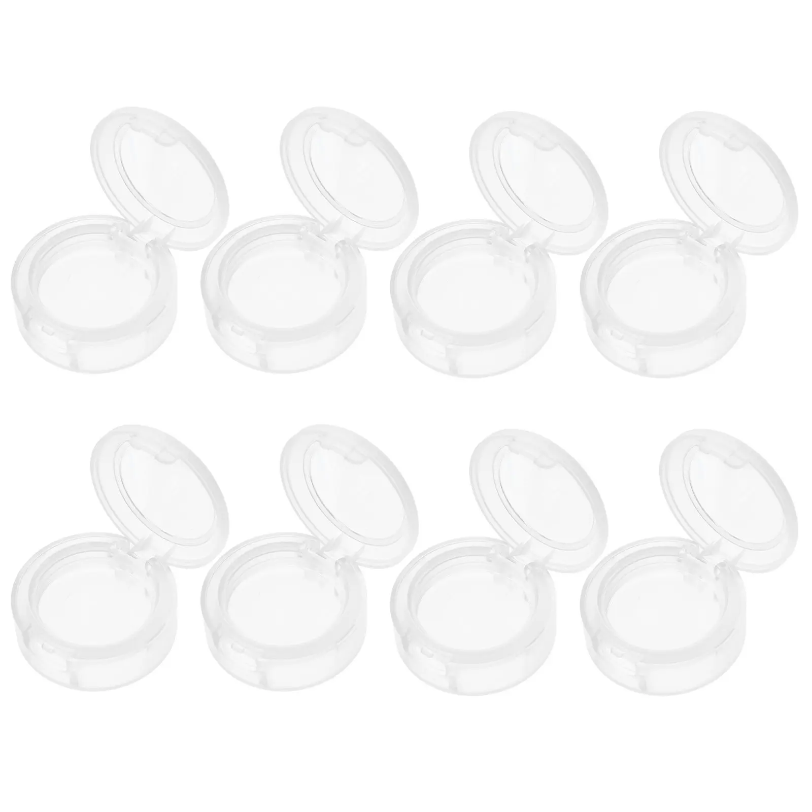 

Набор из 8 белых компактных контейнеров для теней для век, органайзер для хранения косметики, дорожный футляр для аксессуаров для макияжа