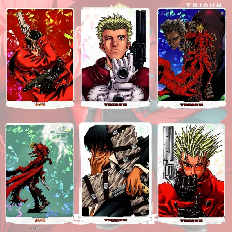 Figura Acrílica de Vash the Stampede (Nicholas D. Wolfwood) de Trigun ANIME, Modelo de Juguete para Cosplay, Regalo de Cumpleaños, Adorno, Llavero