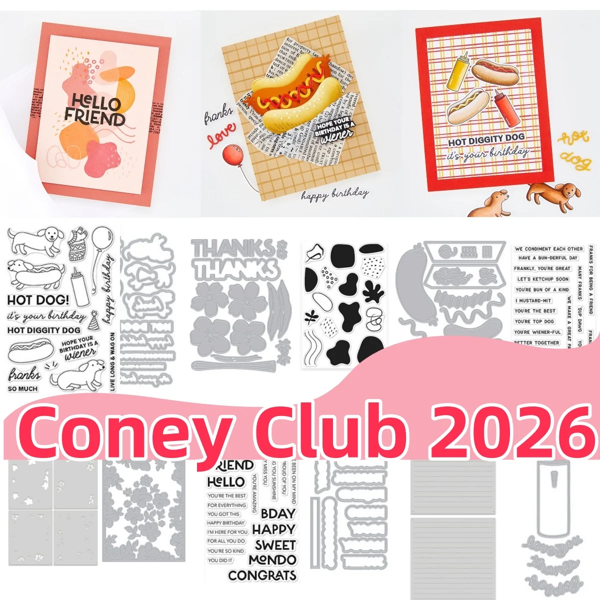 Troqueles de metal para botella de salsa de hot dog, estampilla transparente, plantilla de superposición para decoración de álbumes de recortes DIY y tarjetas de regalo, Mayo 2026