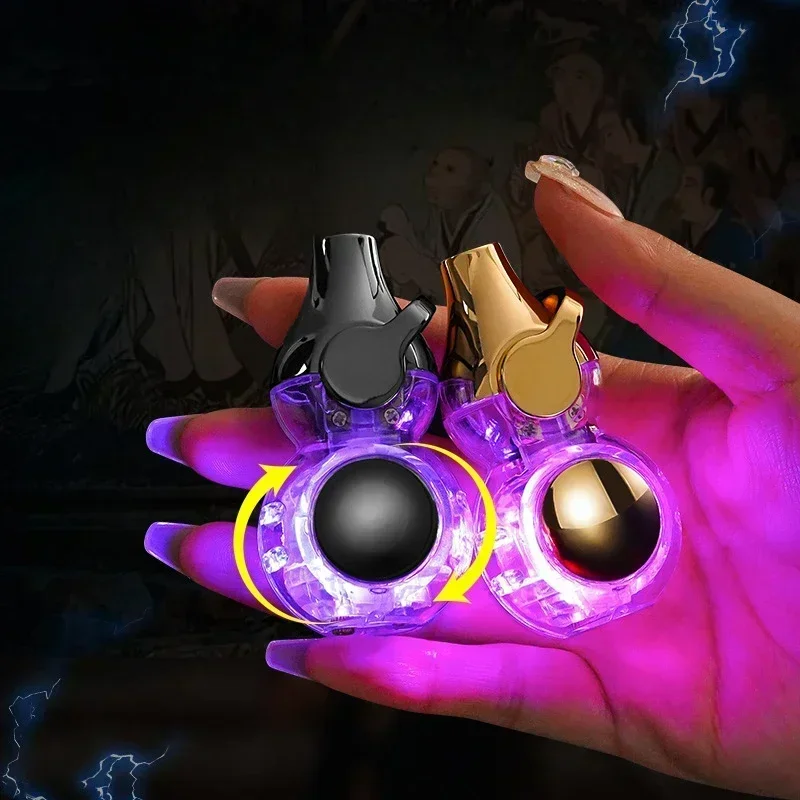 2025 New Style Carnival Butane Gas Lighter Windproof Straight Torch Colorful Light Green Flame Creative Personality - Image 2