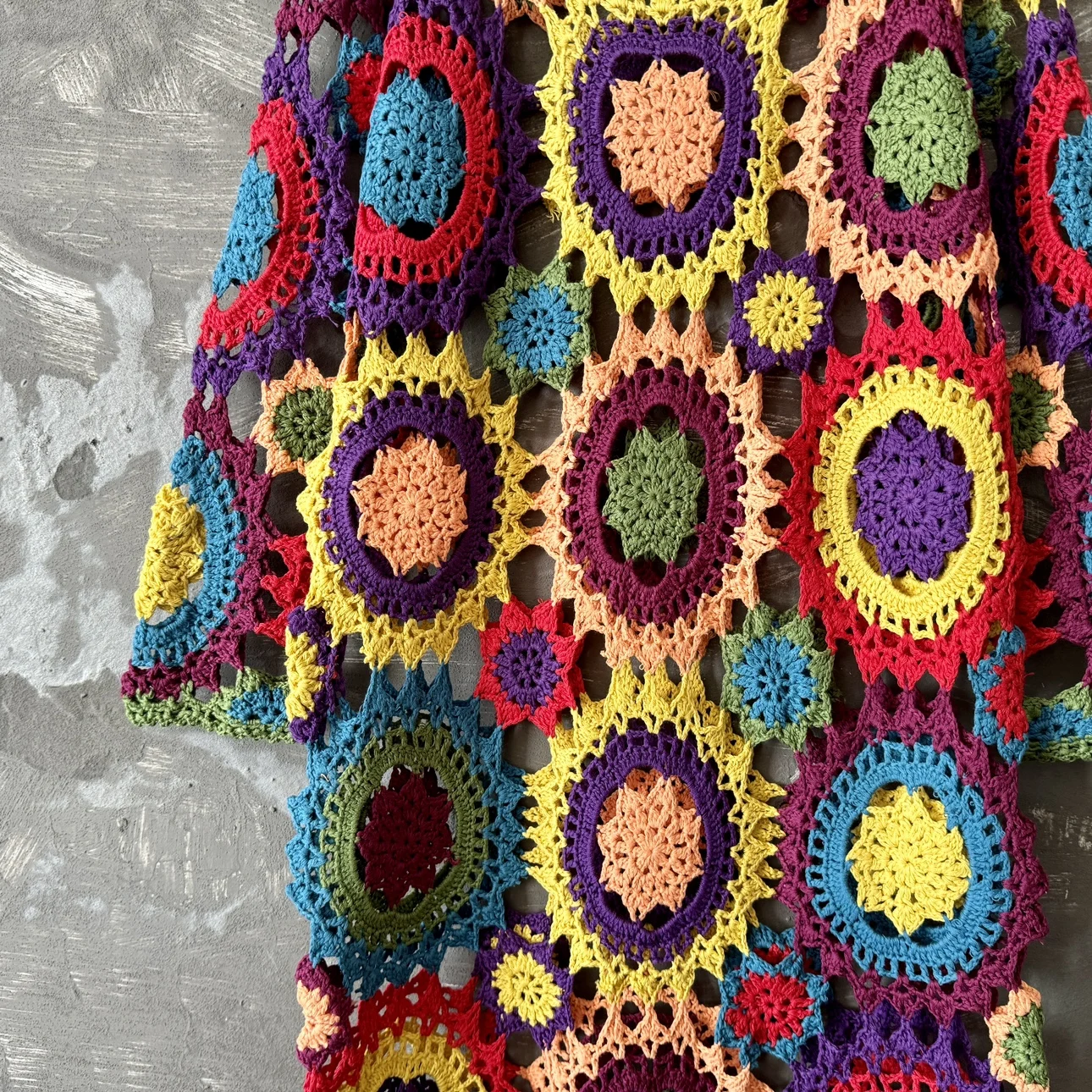 TIYIHAILEY Spring Autumn Women Crochet Tops Long Sleeve Ladies Clothing Fashion 2025 New Long Top O Neck Hollow Out Custom Made