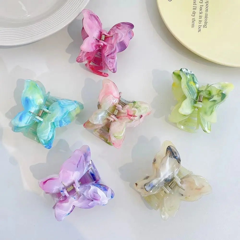 

Butterfly Hair Claw For Women Girls Hair Accessories Acrylic Large Shark Clip