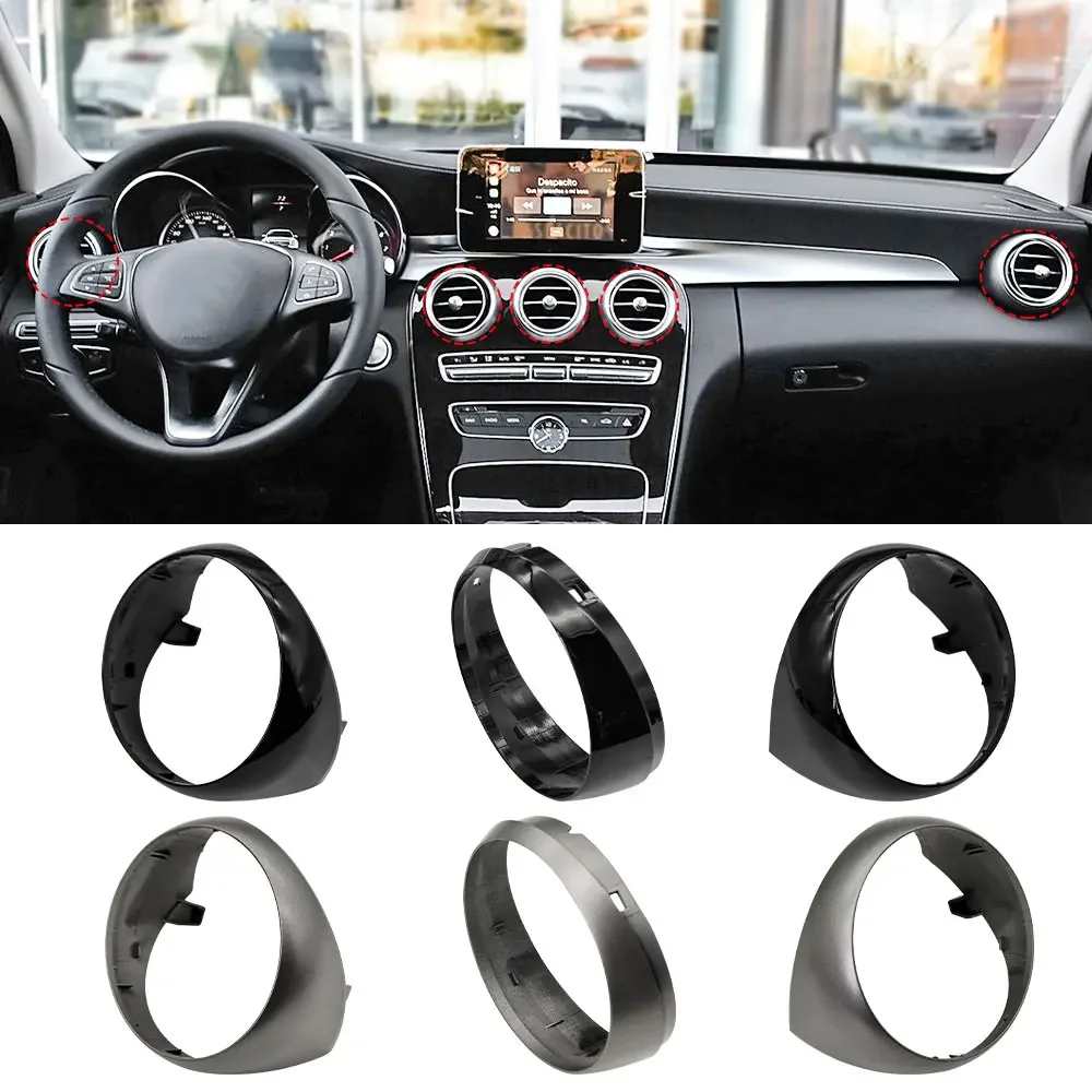 

For Mercedes W205 W253 Car AC Vent Grille Air Conditioning Outer Ring Outer Frame Cover For Benz C GLC Class C180 C200 GLC300