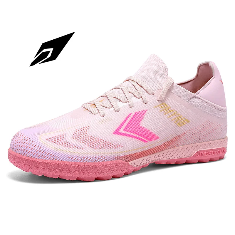 

Новые футбольные бутсы с низким вырезом, подходящие для травяных поля, дизайн унисекс, дышащие и амортизирующие, идеально подходят для матча.