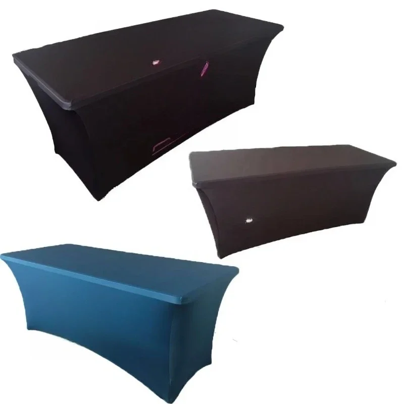 

Rectangle Solid Fit Elastane 6ft Protector Tablecloth Cover Party Event