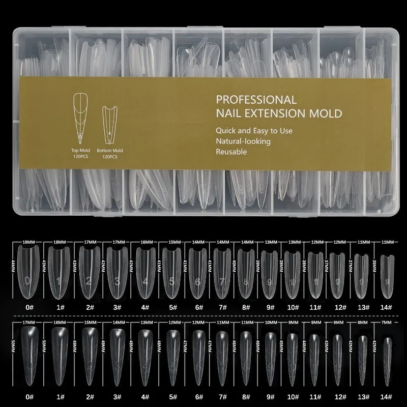 

Длинная лестница, овальная, быстрое наращивание, форма для сэндвич-гвоздей, безбумажная форма для изготовления кристаллического геля, профессиональная форма для маникюра