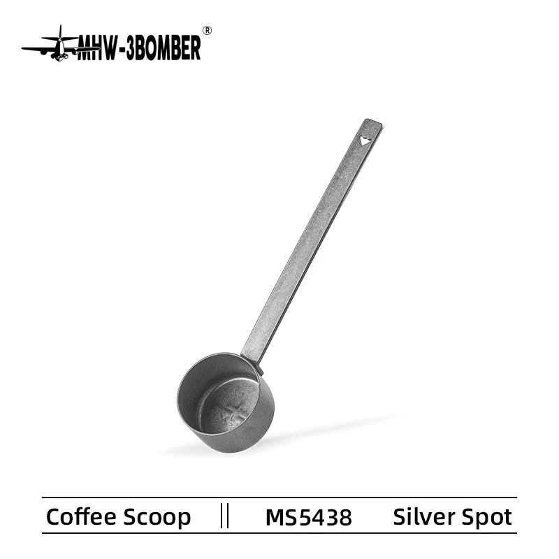 MHW-3BOMBER Praktischer Messlöffel mit langem Griff, vielseitige Messlöffel aus Edelstahl für Kaffee, Zuhause, Barista-Zubehör