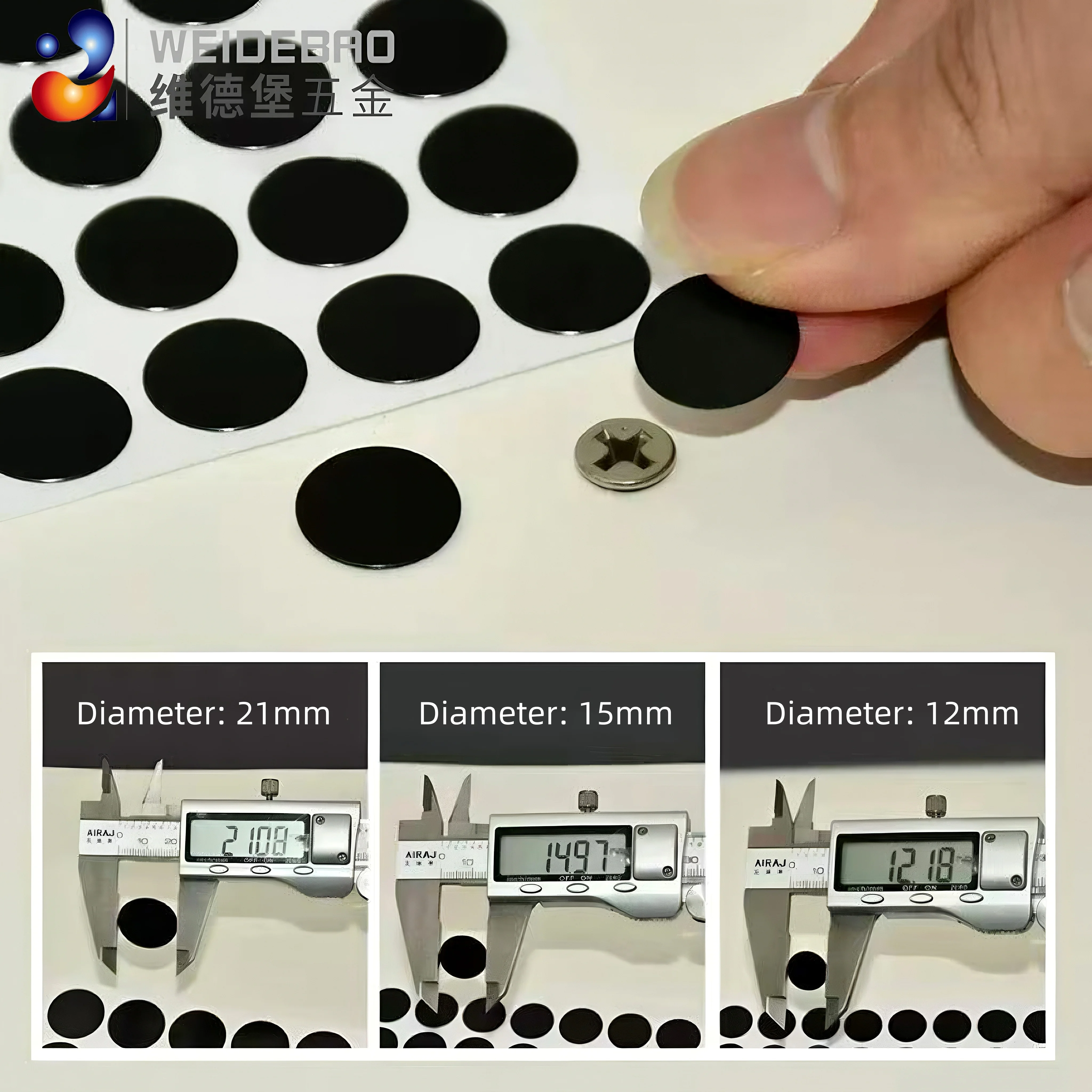 Home Decor Invisible Circular Self‑Adhesive PVC Screw Cover Sleeves, Decorative Stickers for Cabinet & Furniture Decoration