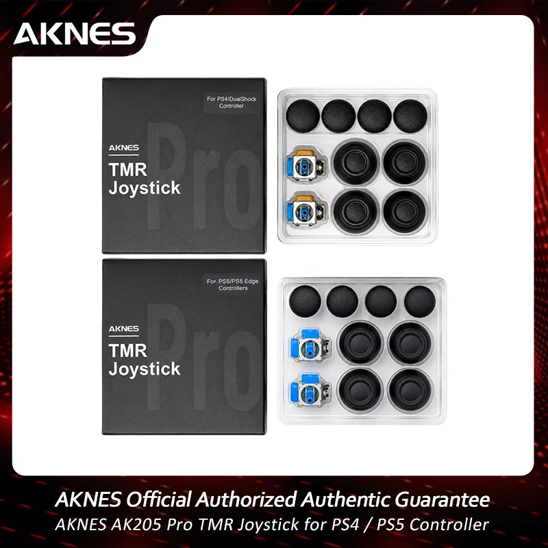 Manettes électromagnétiques AKNES HALLPI AK205 Pro V6 TMR pour PS4 PS5 / Accessoires de remplacement pour manette PS5 Edge