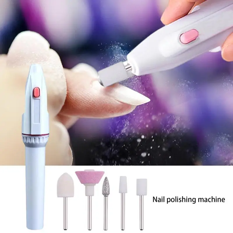 Nagelpolijstmachine Elektrische Draadloze Manicure Polijstgereedschap Draagbare Oplaadbare Pen Vorm Nagellak Remover Tools