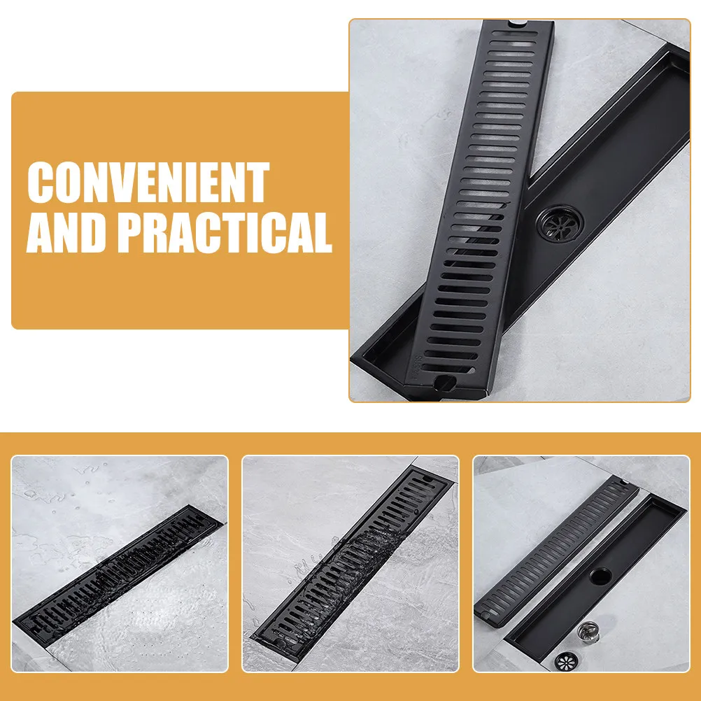 

Stainless Steel Floor Drain Anti-Clog Odor Proof Kitchen Bathroom Shower Room Linear Rectangle Shower Drain Hair Stopper