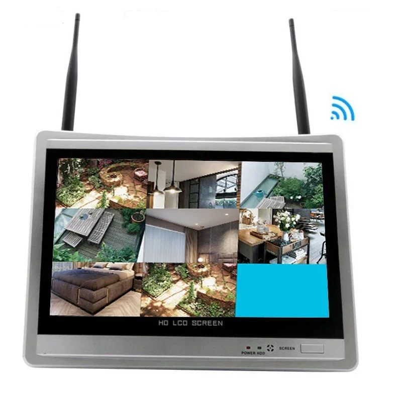 

Jianvision 4CH 3MP Eseecloud Wireless NVR Kit Wifi Dome Security Camera System with 12.5 Inch LCD Screen DC 12V H.265 Ip65 CMOS