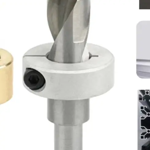 /M6 /M8 /HSS Drill Bit Guide Jig For Aluminum Profile Punching Positioner Metal Tapping Countersunk Step Drilling Tool