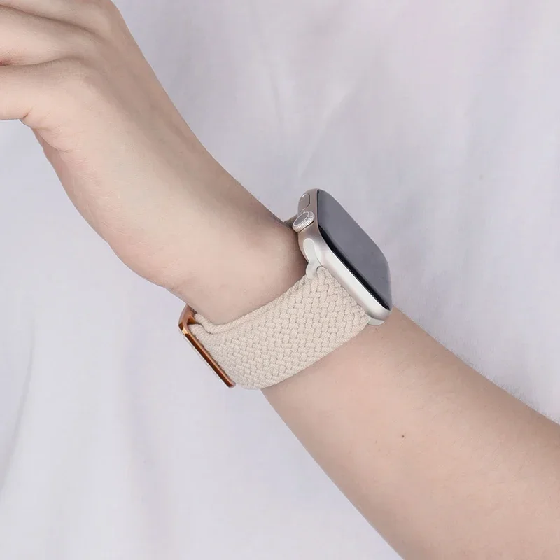 Braided Solo Loop For Apple watch Band 44mm 45mm 42mm 46mm 40mm 41mm Ultra 49mm bracelet correa Series 9 10 7 8 3 5 SE 6 Strap image 5