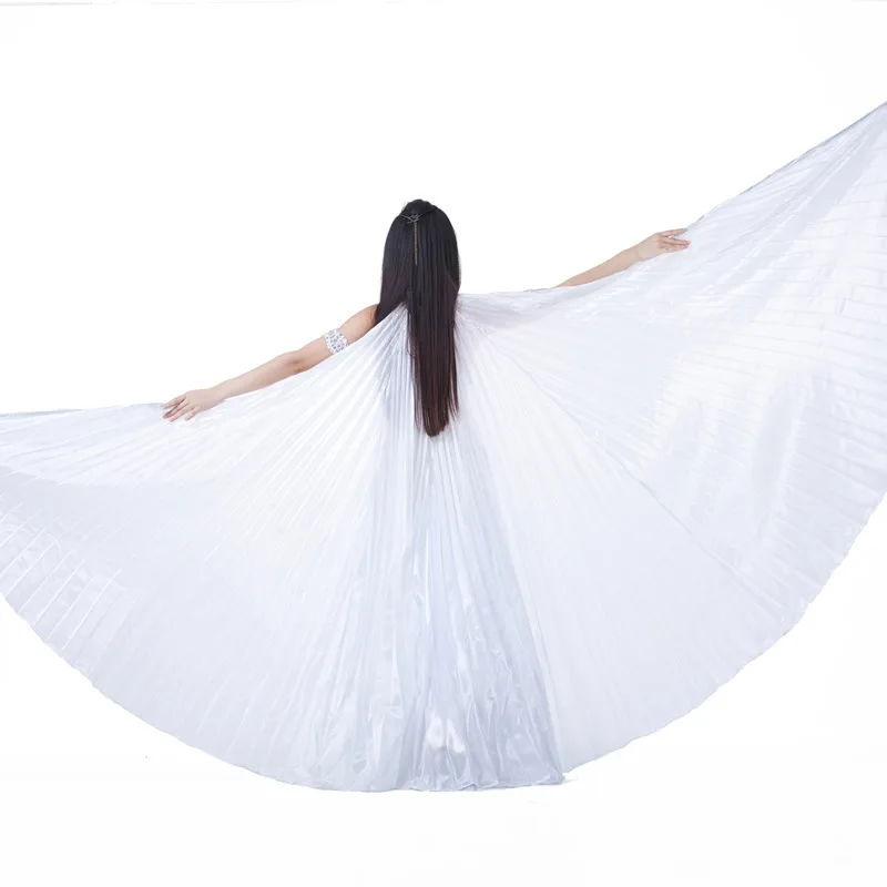 Belly dance silk wings, monochrome wings, transparent belly dance colored wings belly dance stage props, wings do not split