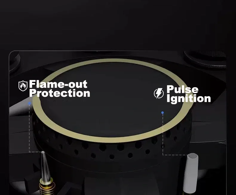 2-Burner Built-in Gas Cooktop - High Quality Stainless Steel Two Head Stove for Professional Kitchens