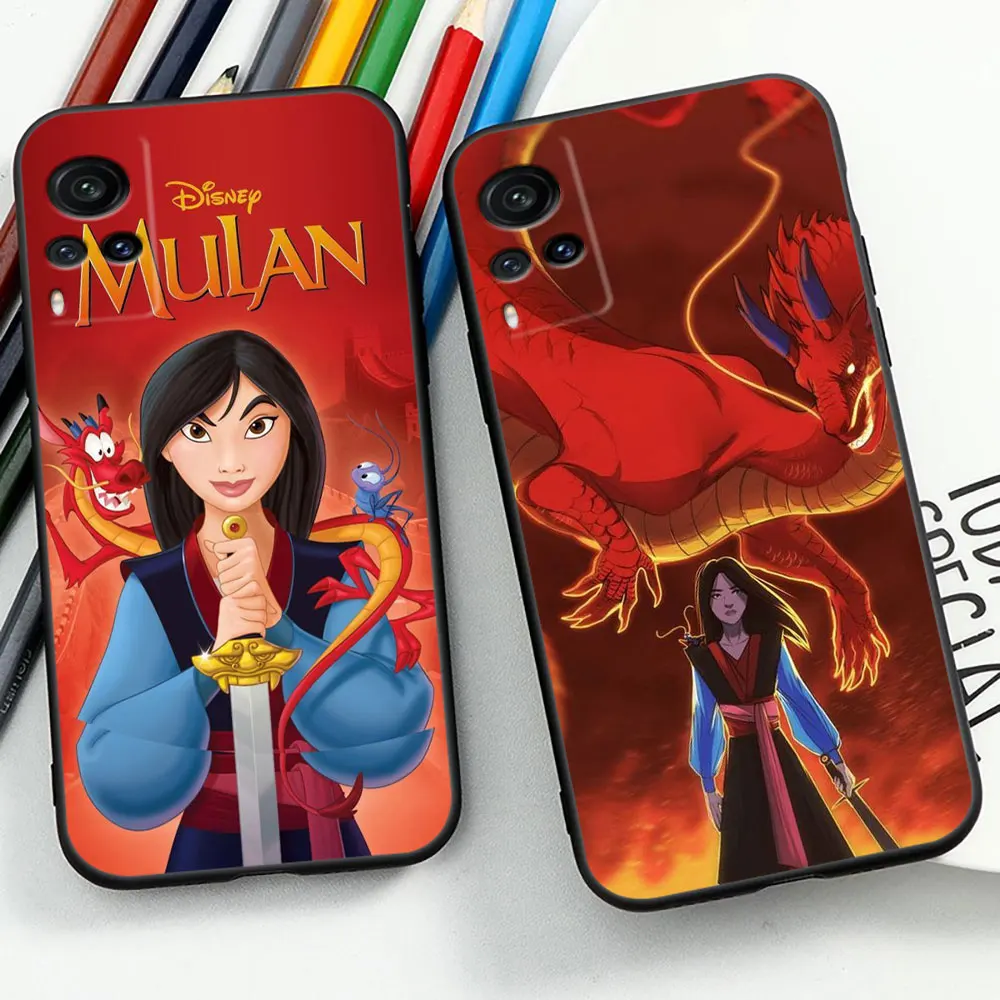 Disney Mulan Mushu Dragon Phone Case For VIVO V29E V29 V27 V27E V25 V23 V23E V21 V21E V20 X90 X80 X70 X60 X50 Z1 Pro Cover Cqoue