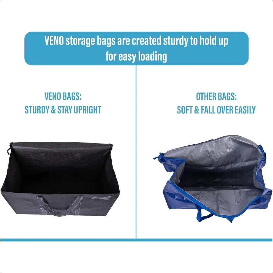 2 Pack Moving Bags Heavy Duty Moving Boxes Alternative Packing Storage plies for Dorm Room entials with Zipper for Clothes Extr