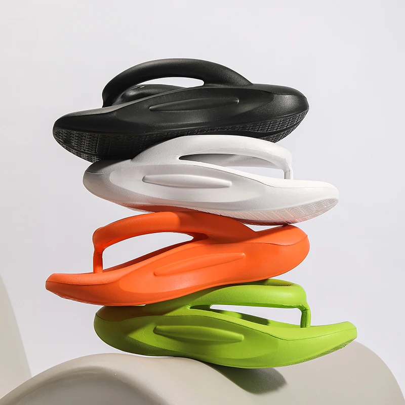 Fashion Men Women Indoor Outdoor Slippers Flip Flops Slides Beach Sandals Men Thick Soft Sole Home Slippers Men Casual Shoes image 6