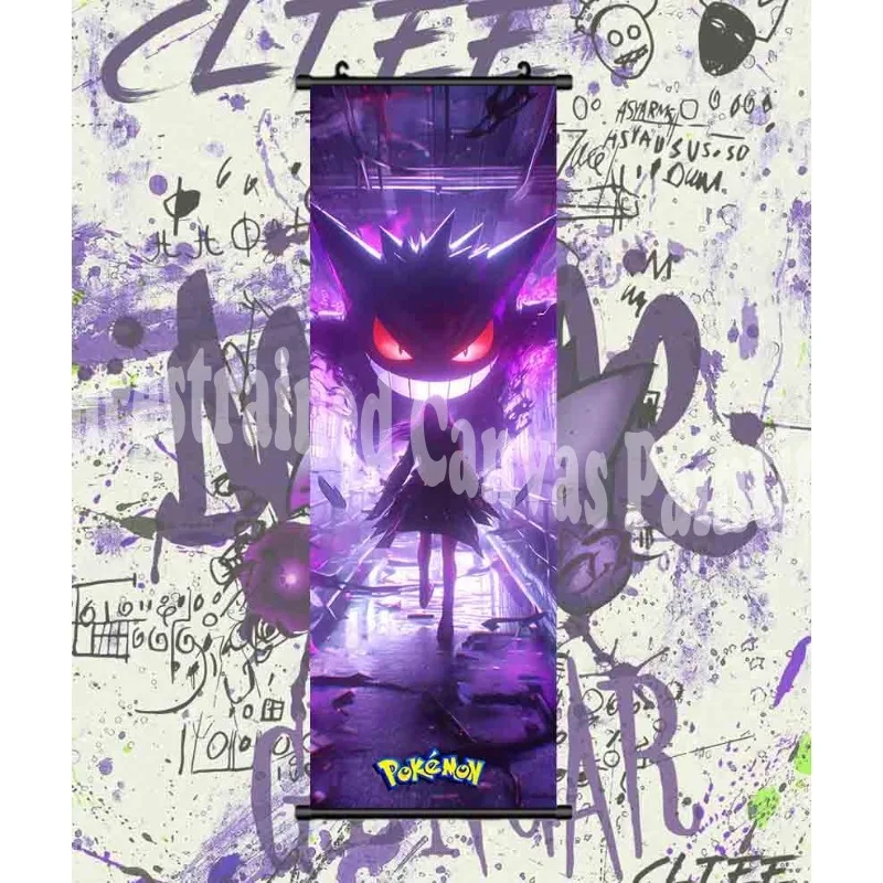 poster-pokemon-impresso-arte-de-parede-de-anime-estilo-halloween-pintura-em-tela-pikachu-rolos-pendurados-decoracao-de-quarto-de-casa