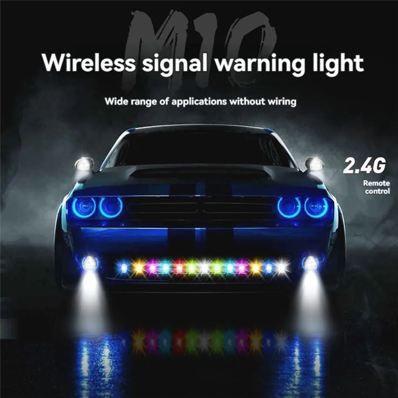B44C LED luz estroboscópica mini luzes estroboscópicas sem fio carregamento USB à prova d'água à prova de poeira para drone carro caminhão bicicleta barco RC