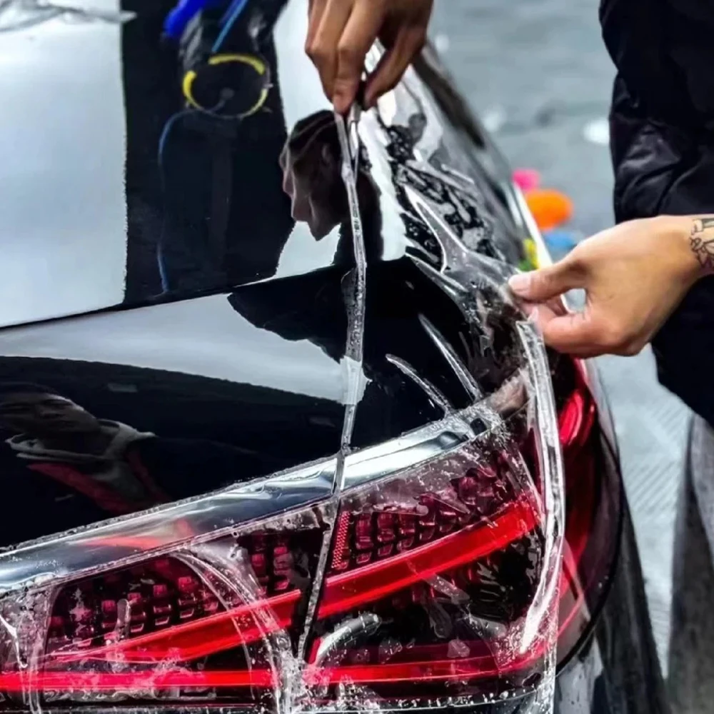 8,5mil TPU PPF Auto-Folienverpackung Selbstheilende Kratzfeste Glänzende Transparente Schutzfolie Aufkleber Autolack-Schutzabdeckung – Detail 10