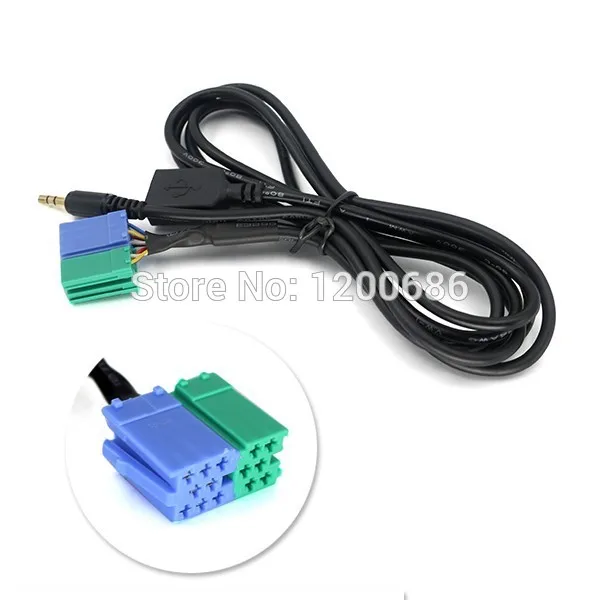 3.5MM USB Plug Audio Adapter Cable Aux Cable CD Player to MP3 cable For Hyundai Kia Sportage Akihabara