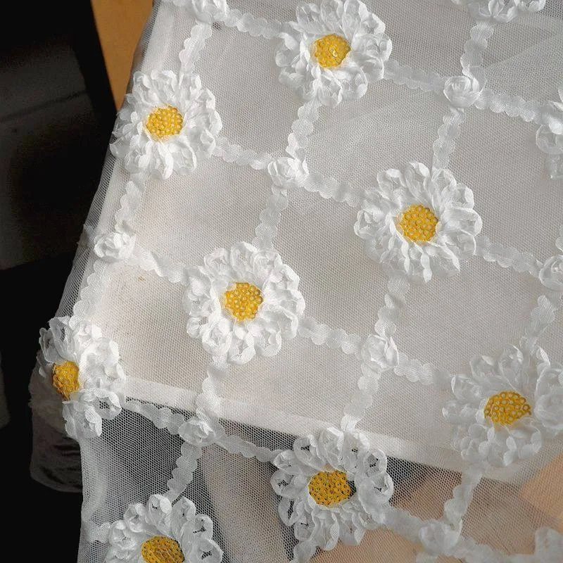 New Three-dimensional Petal Lace Mesh Fabric Clothing, Wedding Dresses, Children's Clothing, Tablecloths, Background Decorations