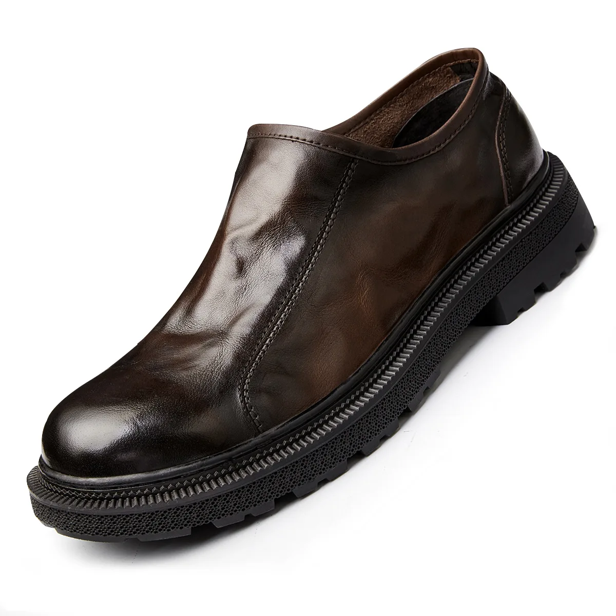 

Casual Shoes Designer Shoes Fashion Autumn Winter Flats Cowhide Spring Breathable Shoes Mens British Retro Men Luxury Sneakers