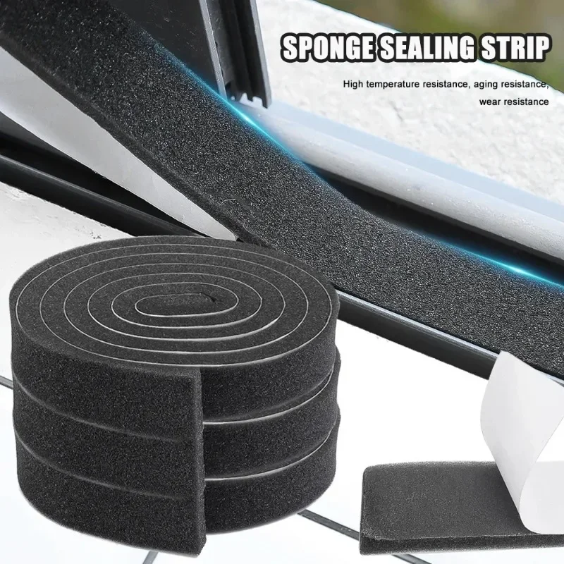 Window Sealing Strips Self-adhesive Foam Door Window Seam Windproof Dustproof Sealing Strip Furniture Anti Collision Sponge Tape