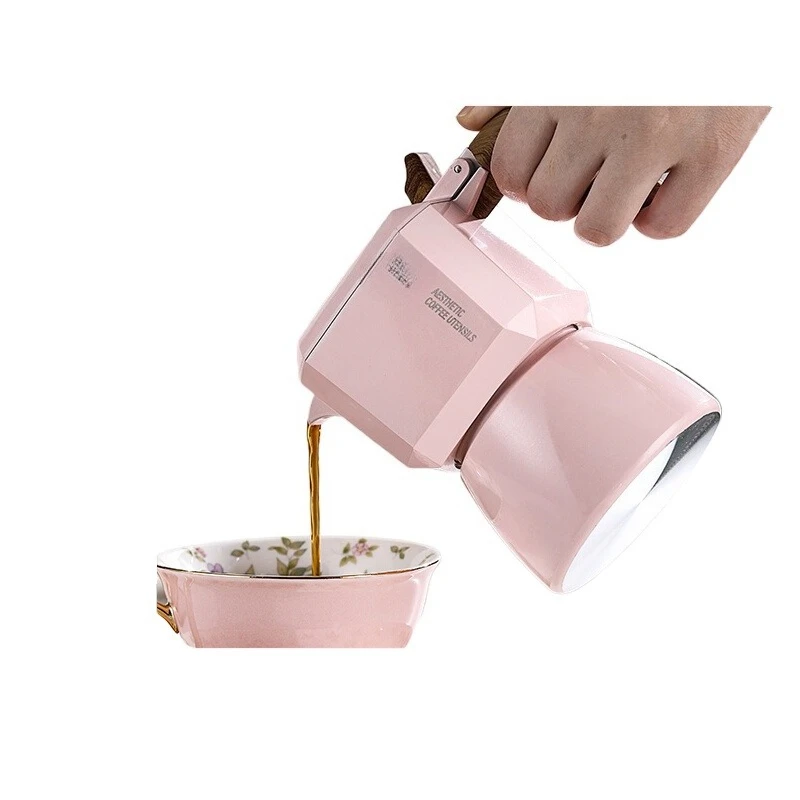 

Bird Double Valve Mocha Pot Italian Extract Espresso Coffee Pot Set Household Small Hand Grinding Coffee Machine