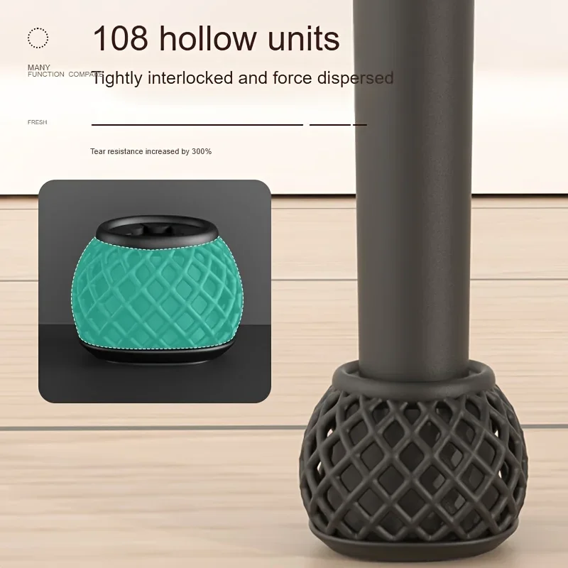 4pcs Chair Leg Pads/Protectors – Universal Fit, Featuring a Thickened 3D Hollow Self-locking Design,Protect Hardwood Floors